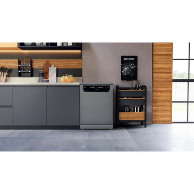 Hotpoint HFC 3C26 WC X UK Freestanding Full Size Dishwasher - Inox