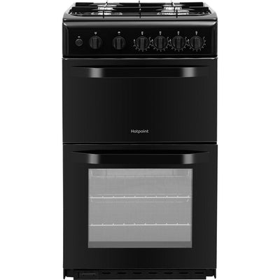 Hotpoint Cloe HD5G00KCB 50cm Gas Cooker with Gas Grill - Black - A Rated